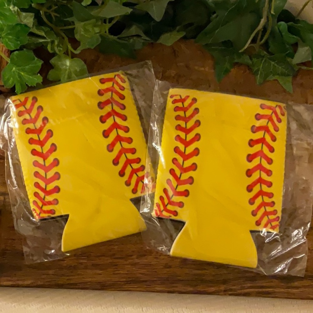 Softball 12oz Can Holders Set of 2
